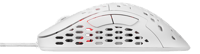 DELTACO GAMING - WHITE LINE WM85 - Mouse ottico da gioco 6400 DPI, 1000 Hz, ultra leggero, RGB, 6 pulsanti