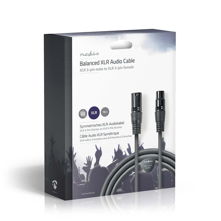Nedis Câble XLR Symétrique /F 15m - vue 3