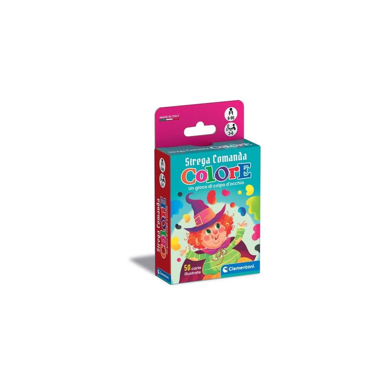 Jeu De Cartes Clementoni Strega Comanda Colore – 50 Cartes Illustrées Éducatives - vue 4
