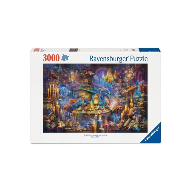 Puzzle 3000 pièces : La bibliothèque des savoirs enchantés Ravensburger France - vue 6