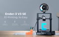 Impresora 3D Creality Ender-3 V3 SE, Nivelado Automático, Precisión de Impresión 0.1mm, Velocidad Máx. de Impresión 250mm/s, 220*220*250mm