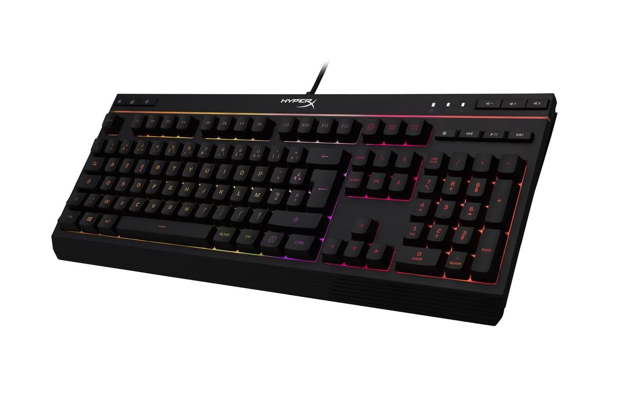 RGB hyperX core en alliage Clavier de jeu disposition FR - vue 3