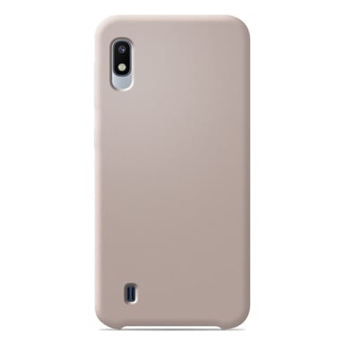 Coque silicone unie Soft Touch Sable rosé compatible Samsung Galaxy A10