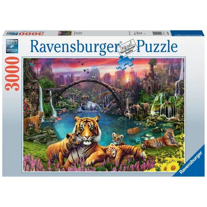 RAVENSBURGER Puzzle Tigres au Lagon 3000 pièces - vue 4