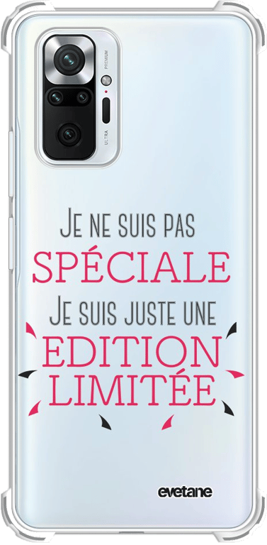 Evetane Coque Xiaomi Redmi Note 10 Pro anti-choc souple angles renforcés transparente Motif Spéciale