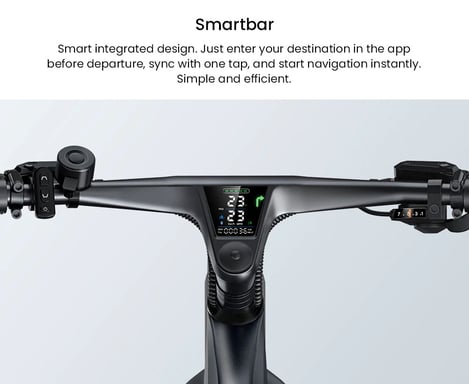 Bicicleta eléctrica urbana Engwe MapFour N1 PRO de 250 W con motor de transmisión central, fibra de carbono 700*42C, 360 Wh, compatible con aplicación