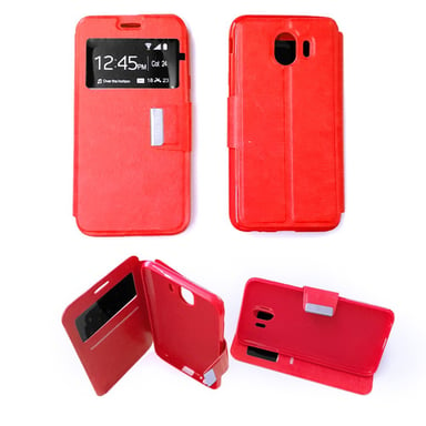 Funda Folio Rojo compatible Samsung Galaxy J4 2018