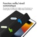 imoshion Coque tablette rigide Trifold pour Apple iPad 9 (2021) 10.2 pouces / iPad 8 (2020) 10.2 pouces / iPad 7 (2019) 10.2 pouces - Noir