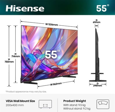 Hisense 55Q7S 139,7 cm (55'') 4K Ultra HD Smart TV Wifi Noir