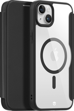 Folio renforcé MagSafe iPhone 15 Plus 2m Noir + Garantie à vie Force Case