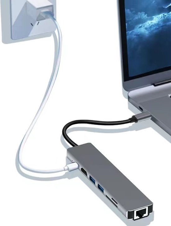 Lipa S8 station d'accueil 7 en 1 pour ordinateur portable Station d'accueil USB C Stations d'accueil Hub USB USB C Dock d'alimentation Neuf - vue 3