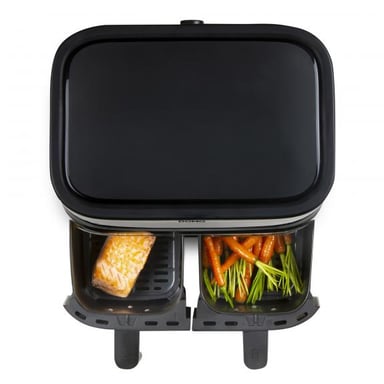 Domo DO537FR friteuse Double 4 L Autonome Friteuse d'air chaud Noir