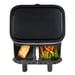 Domo DO537FR friteuse Double 4 L Autonome Friteuse d'air chaud Noir