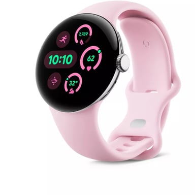 Pixel Watch 3 (Bluetooth) cassa da 41 mm con cinturino rosa