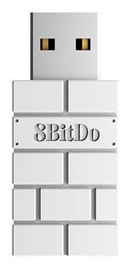 Mando inalámbrico de 8 botones 8bitdo, Blanco/Blanco compatible con Switch, Sega Genesis mini & Mega Drive mini