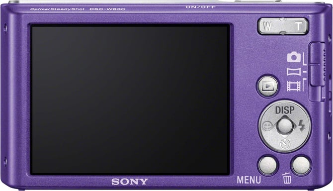 SONY DSCW830V Cámara digital compacta de 20,1 megapíxeles - Morado