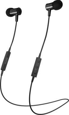 Écouteurs intra-auriculaires magnétique sans fil à isolation phonique, Noir satin