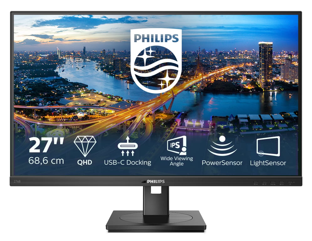Philips 276B100 écran plat de PC 68 6 cm 27 2560 x 1440 pixels Full HD LED Neuf