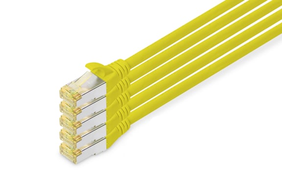 Digitus Cable de conexión CAT 6A S/FTP, 5 piezas