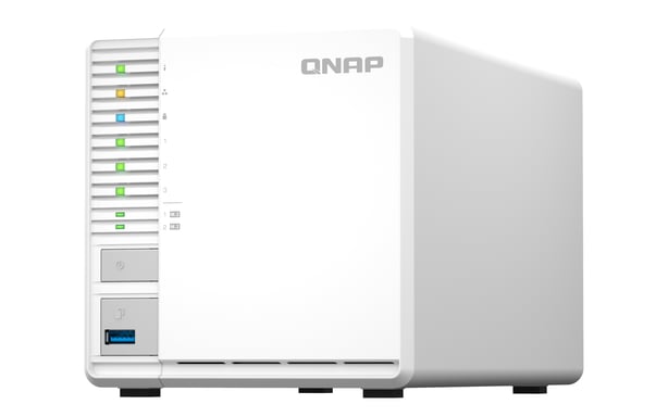 QNAP TS-364 NAS Tower Intel® Celeron® N5095 8 Go DDR4 0 To QNAP Turbo System Blanc