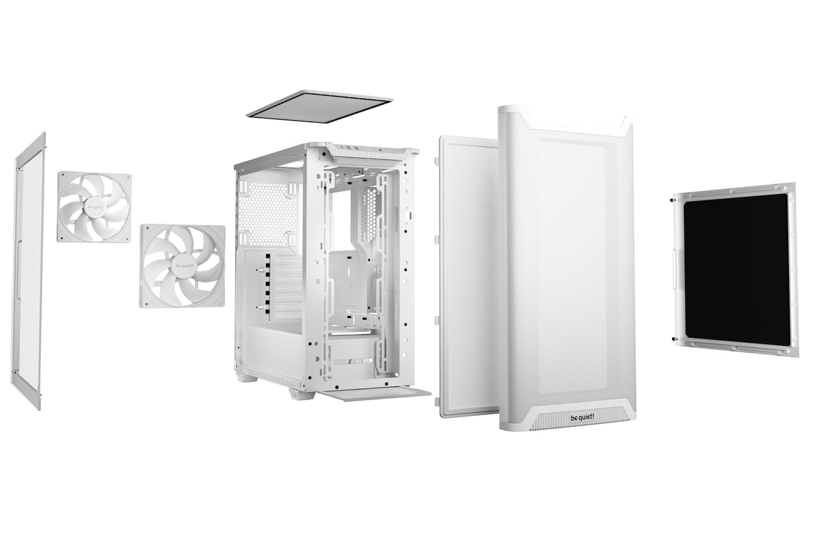 Boîtier PC be quiet! Pure Base 501 Airflow Window White Midi Tower ATX fenêtre en verre trempé blanc - Neuf