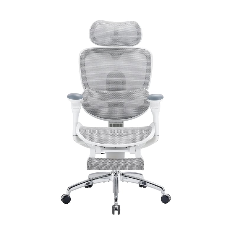 Doro C300 Pro V2 Chaise ergonomique – Soutien lombaire auto adaptatif 2.0 Dossier SynchroFlex Appui tête 3D large Accoudoirs 8D Inclinaison 135° Profondeur d'assise réglable Repose pieds 150 kg max Neuf