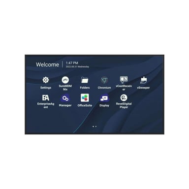 Viewsonic CDE7530 panneau d'affichage Noir