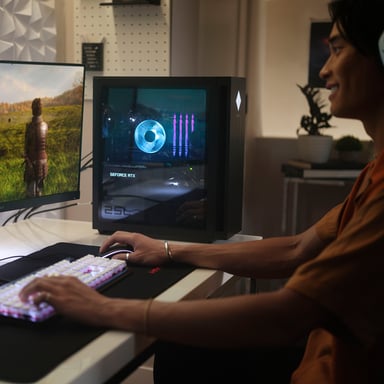 OMEN by HP 25L GT15-0044ns Intel® Core? i5 i5-12400F 16GB DDR4-SDRAM 512GB SSD NVIDIA GeForce RTX 3060 Ti DOS free Tower PC Nero