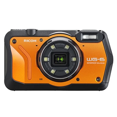 Ricoh WG-6 1/2.3'' Cámara compacta 20 MP CMOS 3840 x 2160 Pixeles Negro, Naranja