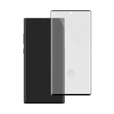 Protezione dello schermo in vetro temperato da bordo a bordo per Samsung Galaxy Note10, nero