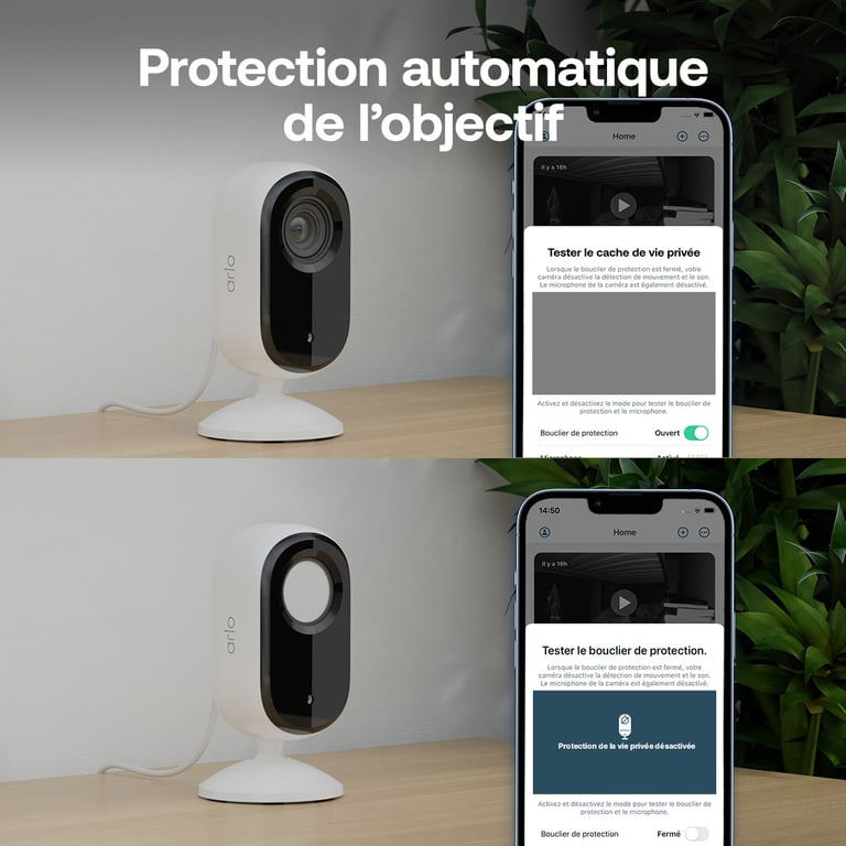 Arlo Essential Indoor 2K Caméra de surveillance réseau intérieur couleur Jour et 4 MP 2560 x 1440 audio sans fil Wi Fi pack de 3 - vue 2