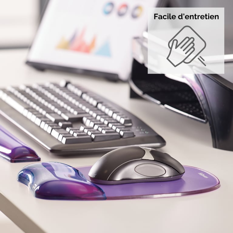 Tapis de Souris Fellowes 9144104 – Gel, Antidérapant, Ergonomique - vue 3