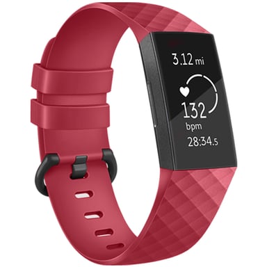 imoshion Bracelet silicone pour Fitbit Charge 3 / 4 - Rouge