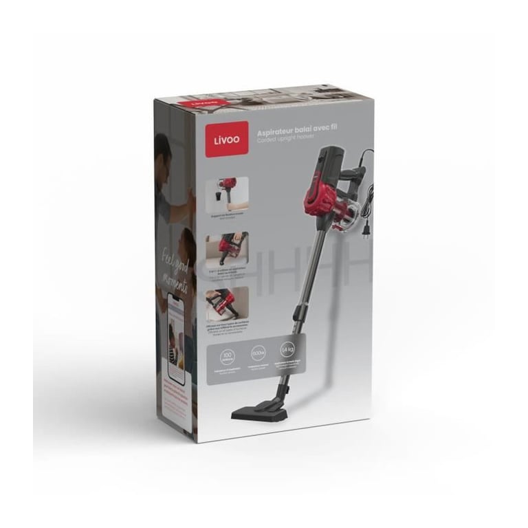 Aspirateur Balai Livoo DOH142 – 600W Cyclonique 0,55L Filtre HEPA - vue 5