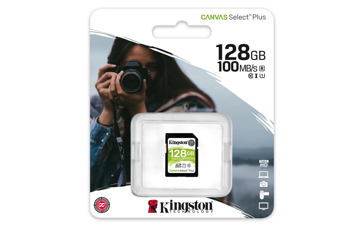 Kingston Technology Canvas Select Plus 128GB SDXC UHS-I Clase 10