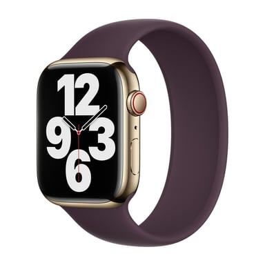 Bracelet Boucle unique en Silicone pour Apple Watch | 38/40/41/42 mm - Taille 4 - Dark Cherry