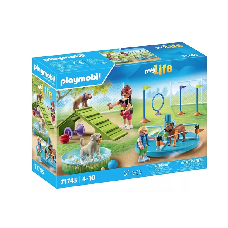 Aire De Jeux Pour Chiens Et Personnages Playmobil La Boite - vue 3