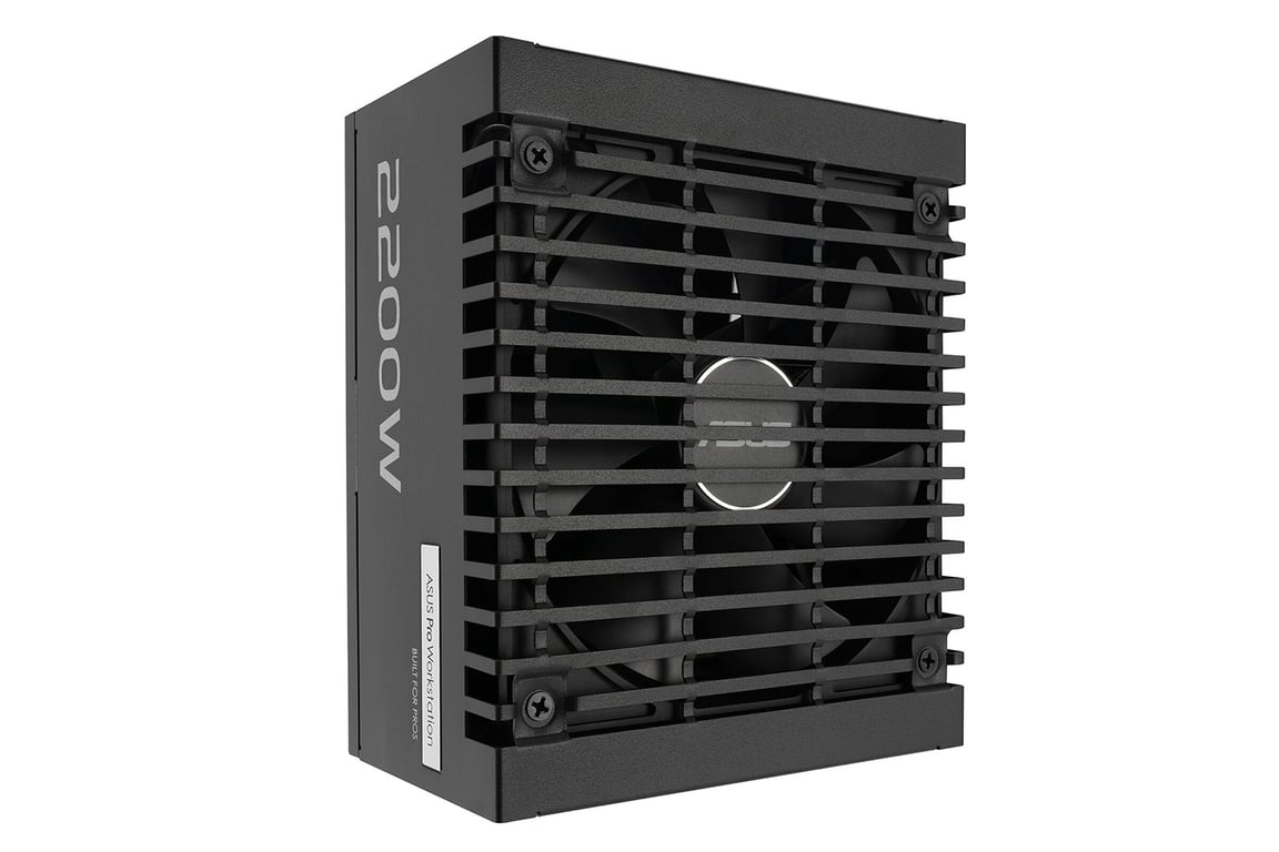 ASUS Pro WS Alimentation PC Modulaire ATX12V 3.1/ EPS12V 80 PLUS Platinum CA 100 240 V 2200 Watt PFC active - vue 4