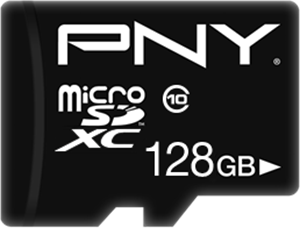 Carte mémoire microSDXC Performance Plus 128GB PNY