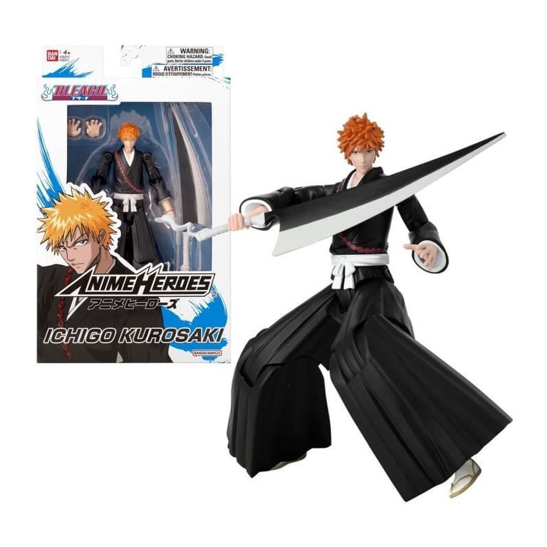 Bandai - Anime Heroes - Bleach - Figurine Anime Heroes 17 cm - Kurosaki Ichigo - 36971 Multicolore - Neuf