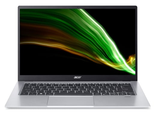 Acer Swift 1 SF114-34-P3AX Intel® Pentium® Silver N6000 Ordinateur portable 35,6 cm (14'') Full HD 8 Go LPDDR4x-SDRAM 512 Go SSD Wi-Fi 6 (802.11ax) Windows 11 Home Argent