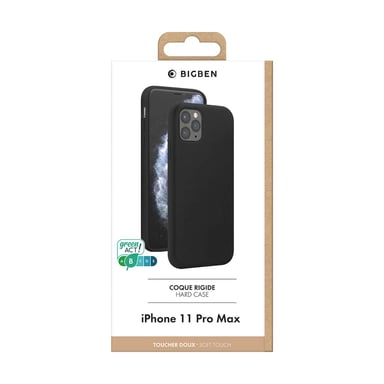 Bigben Connected COVSOFTIP1965BL coque de protection pour téléphones portables Noir iPhone 11 Pro Max