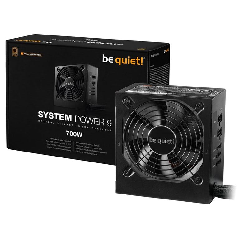 Be Quiet! System Power 9 CM 80 Plus Neuf - vue 2