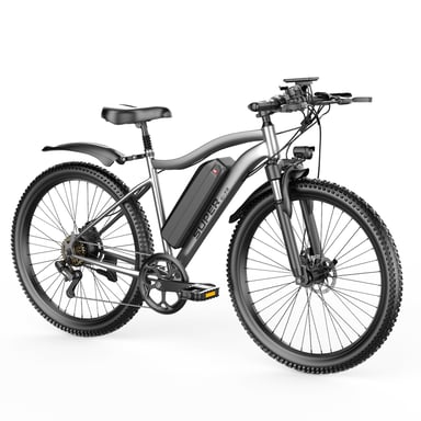 Vélo électrique Toofly G73w pour adultes, batterie amovible 48 V 13 Ah, Shimano 7 vitesses - Gris