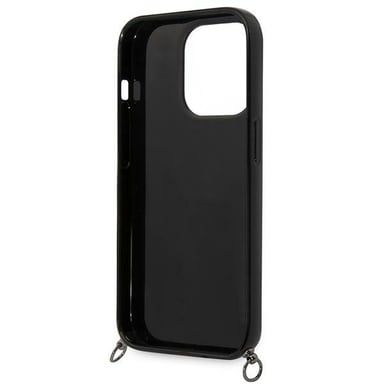 Custodia Karl Lagerfeld per iPhone 14 Pro 6.1'' rosa Colore a strisce Cinturino