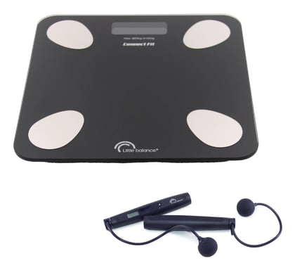Little Balance 8685 báscula de baño Plaza Negro Báscula personal electrónica