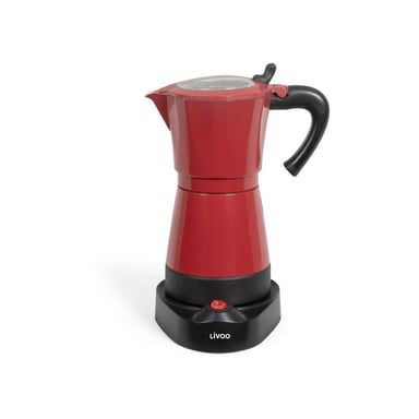 Cafetière italienne Livoo DOD117RC 480W 300 ml 6 tasses Rouge