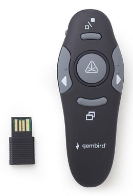 Gembird WP-L-11 télécommande RF Noir
