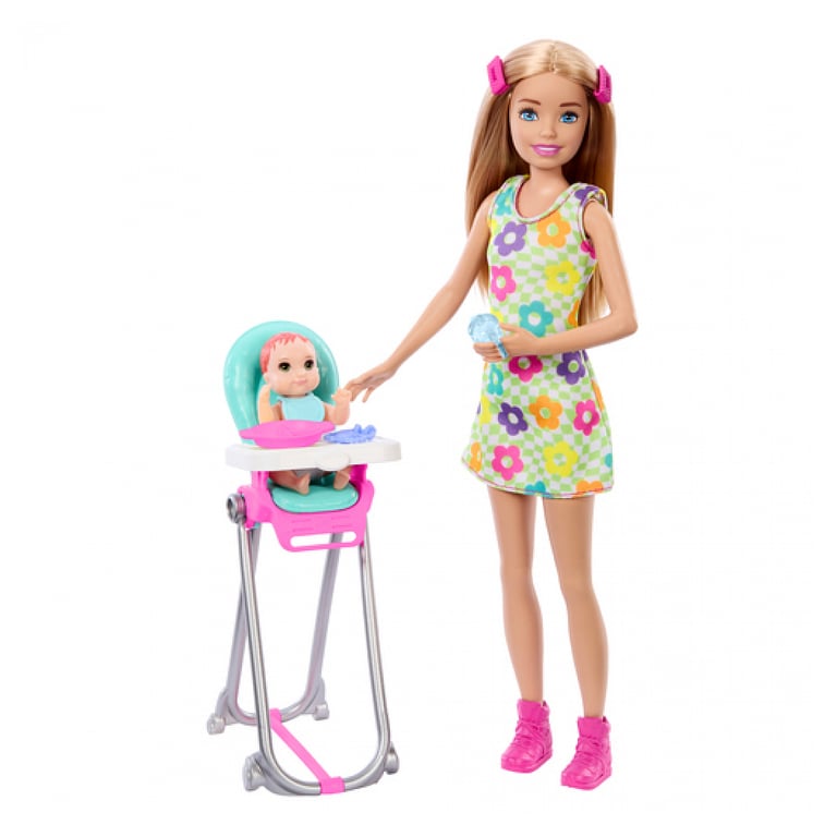 Coffret Barbie Babysitter Repas Bébé Mattel La Boite - vue 4