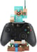 Figurine Minecraft Steve Armure Diamant - Cable Guys - Support écouteurs, smartphone ou petit accessoire - 20 cm